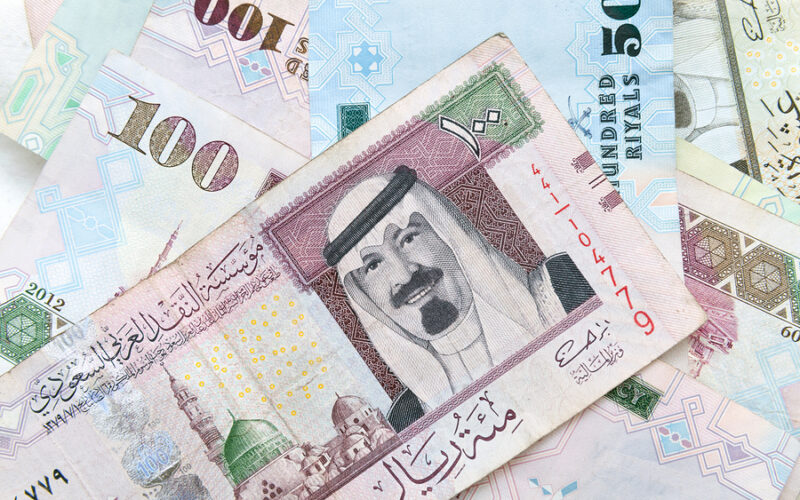 The price of the Saudi riyal on the black market