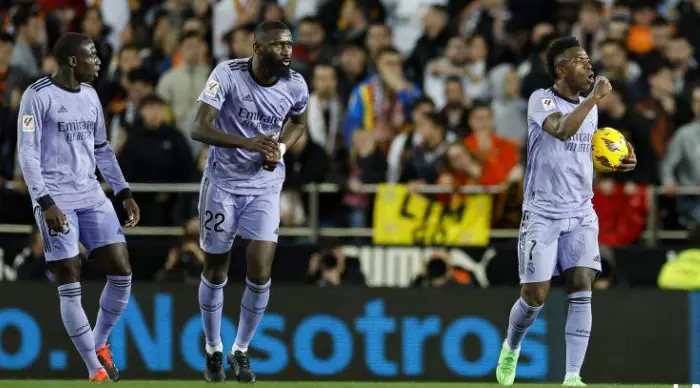 Vinicius Jr. celebrates (La Liga)