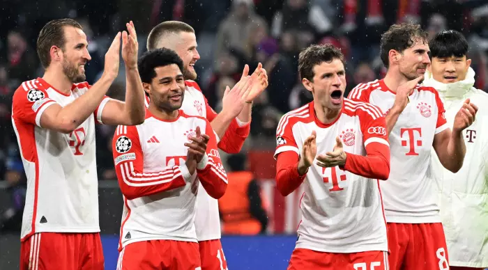 Bayern Munich players celebrate (Reuters)