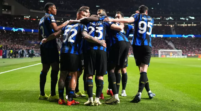 Inter players celebrate (Reuters)