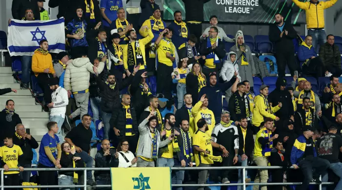 Maccabi Tel Aviv fans (Reuters)
