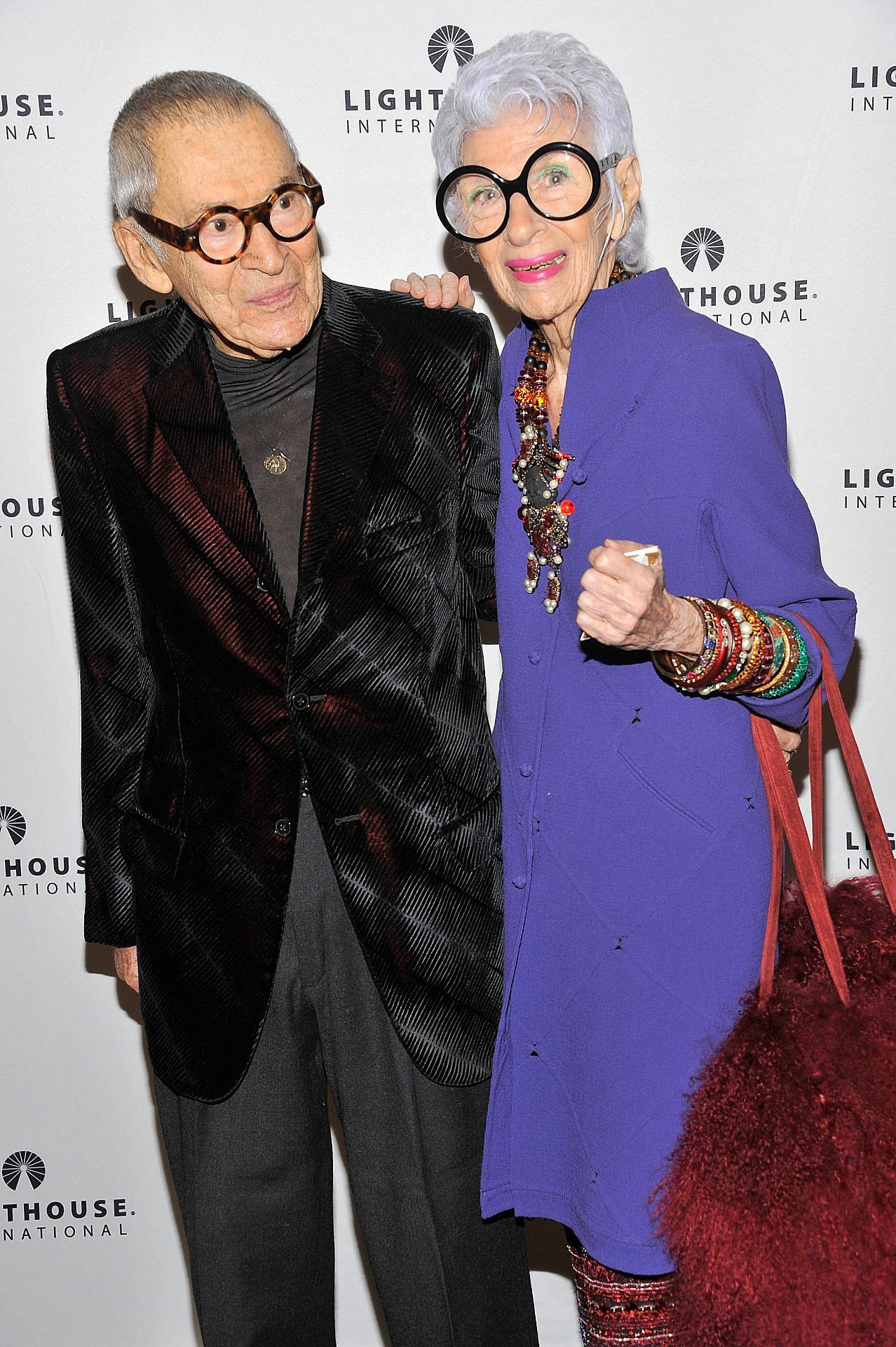 Fashionista and fashionista.  Iris and Karl Apple in 2012 |  Photo: Gary Gershoff/WireImage for GettyImages