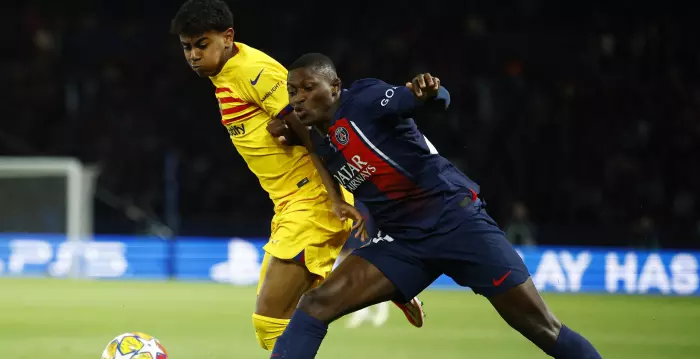 Ousmane Dembele vs Lamin Yamal (Reuters)