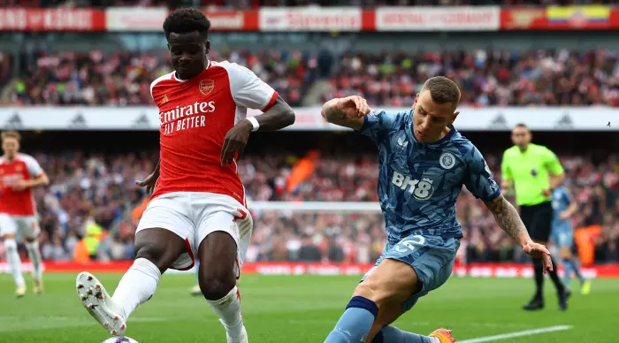 Bokayo Saka vs Luca Dean (Reuters)