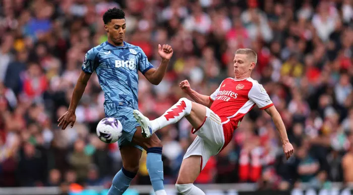 Oleksandr Zinchenko vs Ollie Watkins (Reuters)