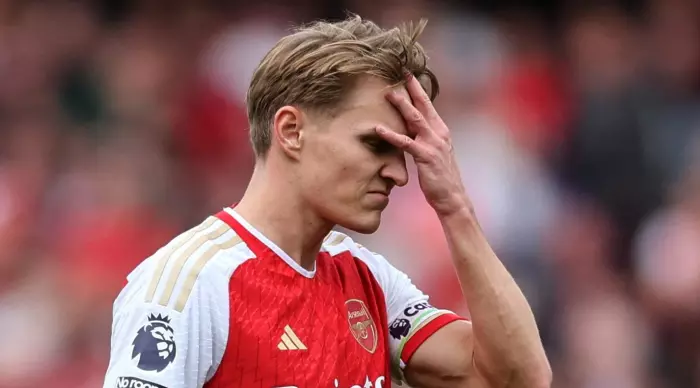 Martin Odegaard is frustrated (Reuters)