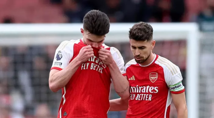 Declan Rice and Jorginho disappointed (Reuters)