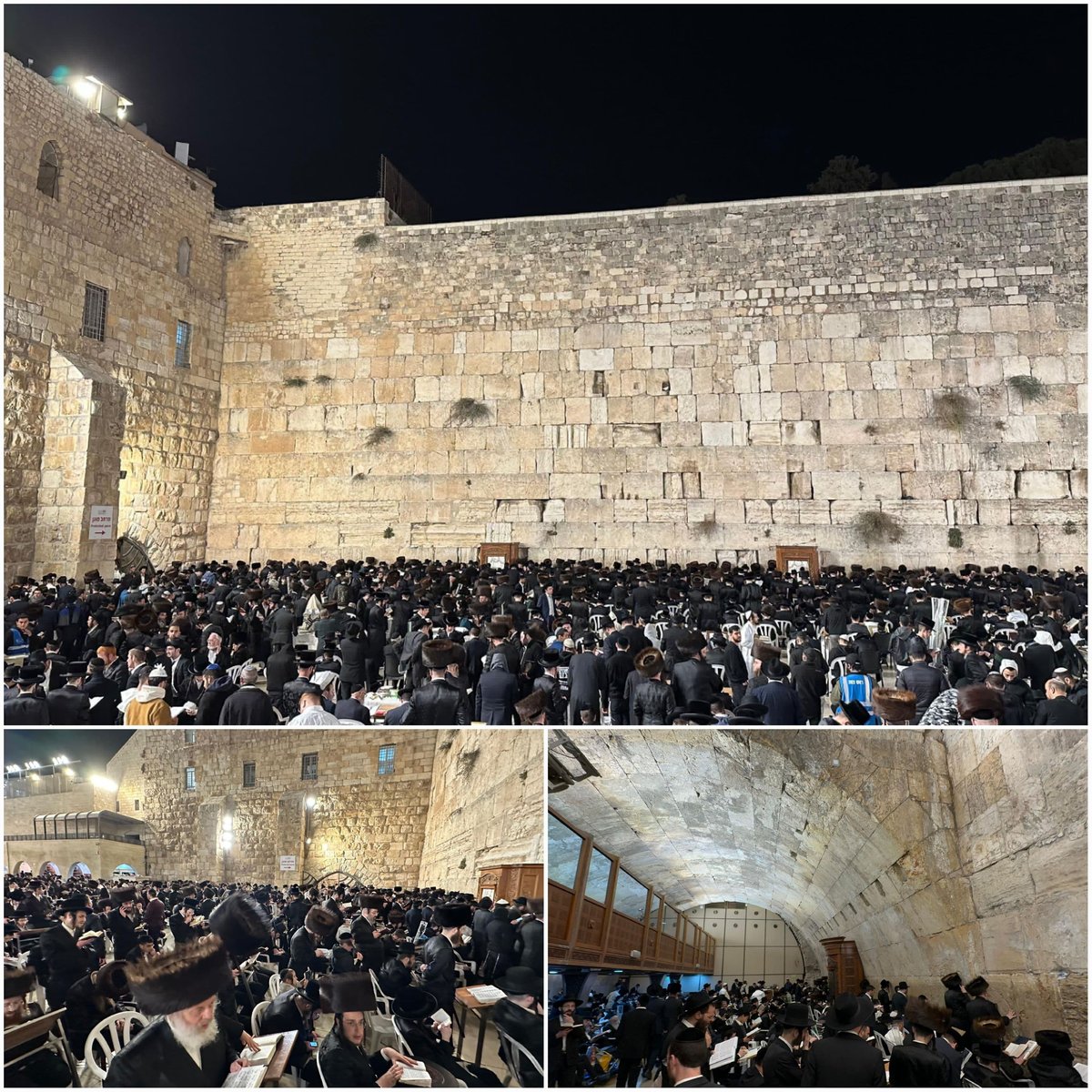 Morning prayer at the Western Wall, Hoshana Rabbah Tashf"the