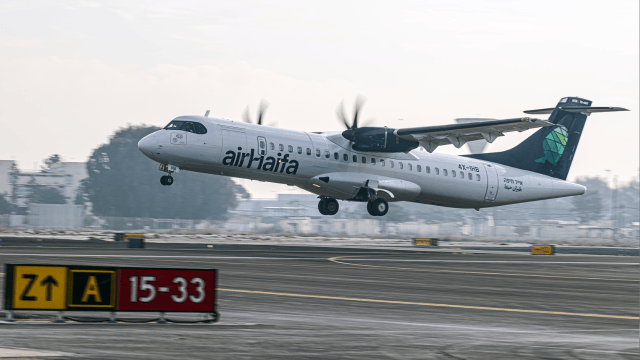 Air Haifa departure from Haifa airport