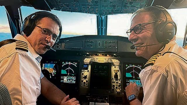 Right: Lior Yavor and Uri Sheki - pilots of Air Haifa