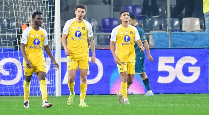 Maccabi Tel Aviv players are disappointed (Hagi Michaeli)