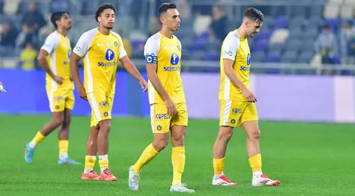 Maccabi Tel Aviv players are disappointed (Hagi Michaeli)