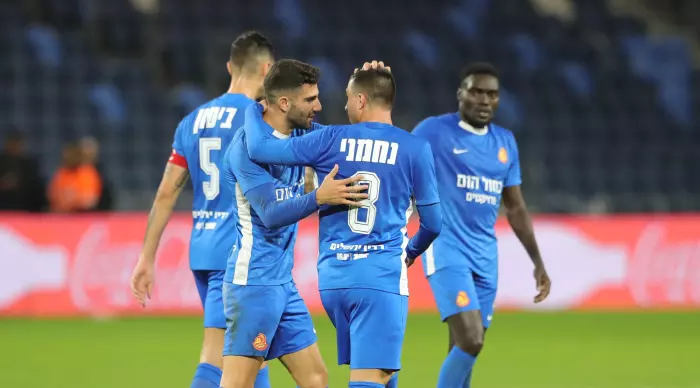 MS Ashdod players celebrating (Omari Stein)